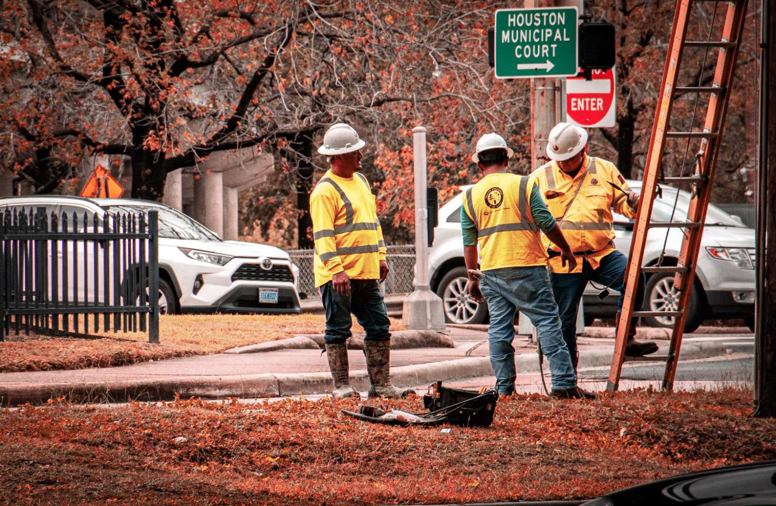 Workers fall
